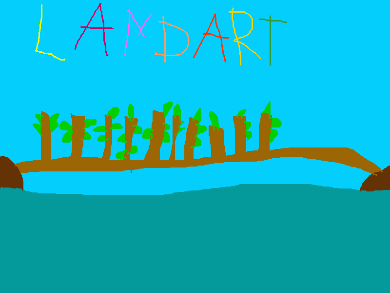 gratis malvorlagen Ast der mit beiden Enden in der Erde ist.LANDART KUNSTWERK.