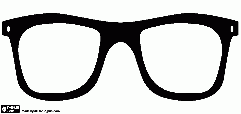 gratis malvorlagen Ausmalbild brille