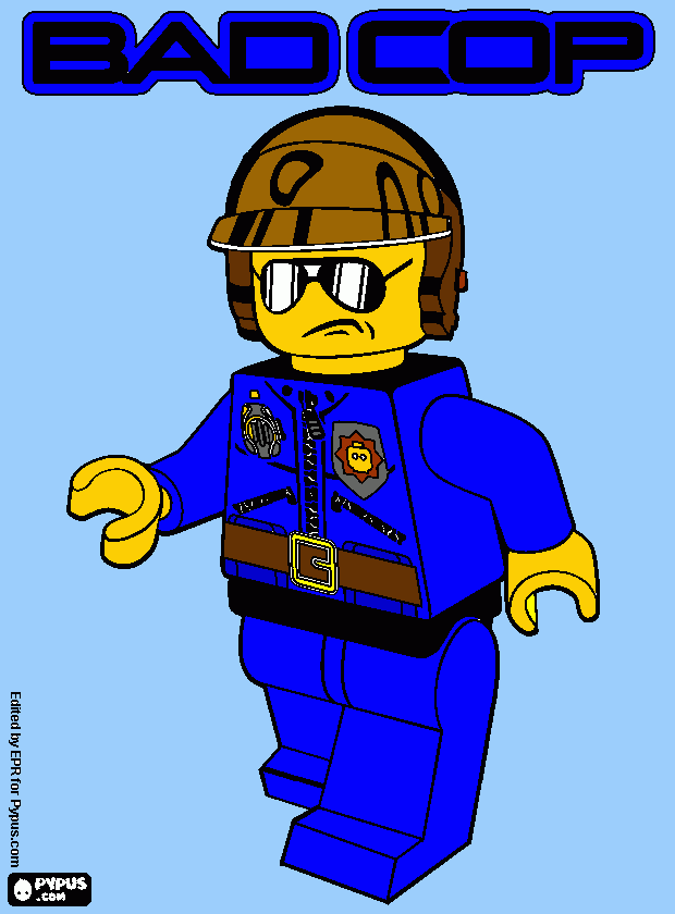 gratis malvorlagen bad cop paint
