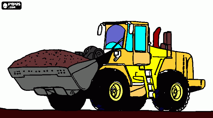 gratis malvorlagen bagger