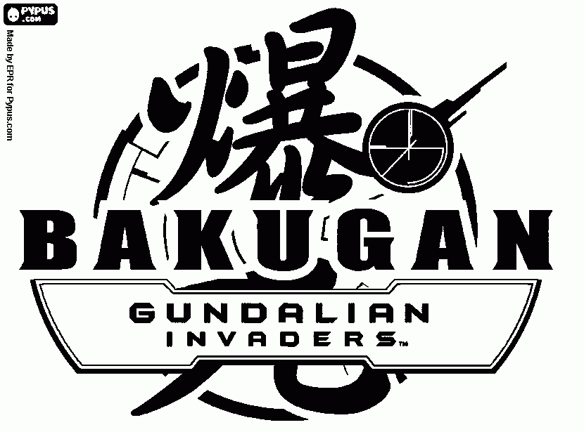 gratis malvorlagen Bakugan logo