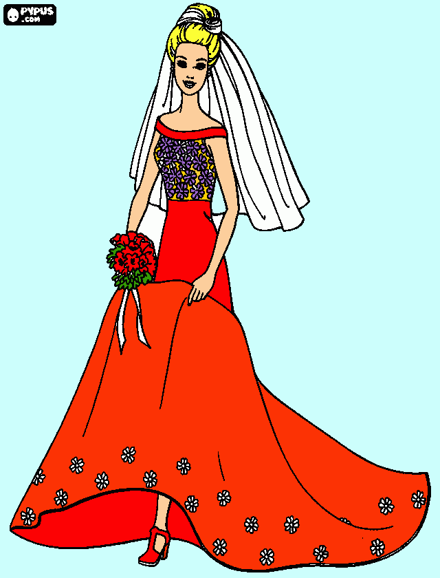 gratis malvorlagen Ballkleid