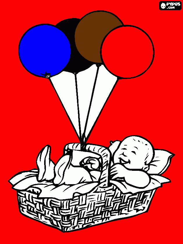 gratis malvorlagen Ballons