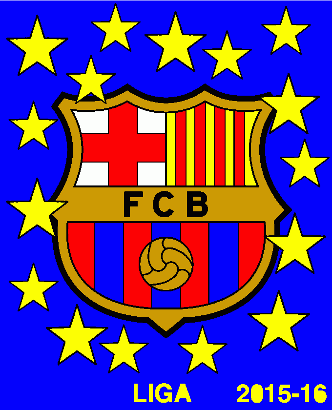 gratis malvorlagen Barcelona-Wappen von Rafael