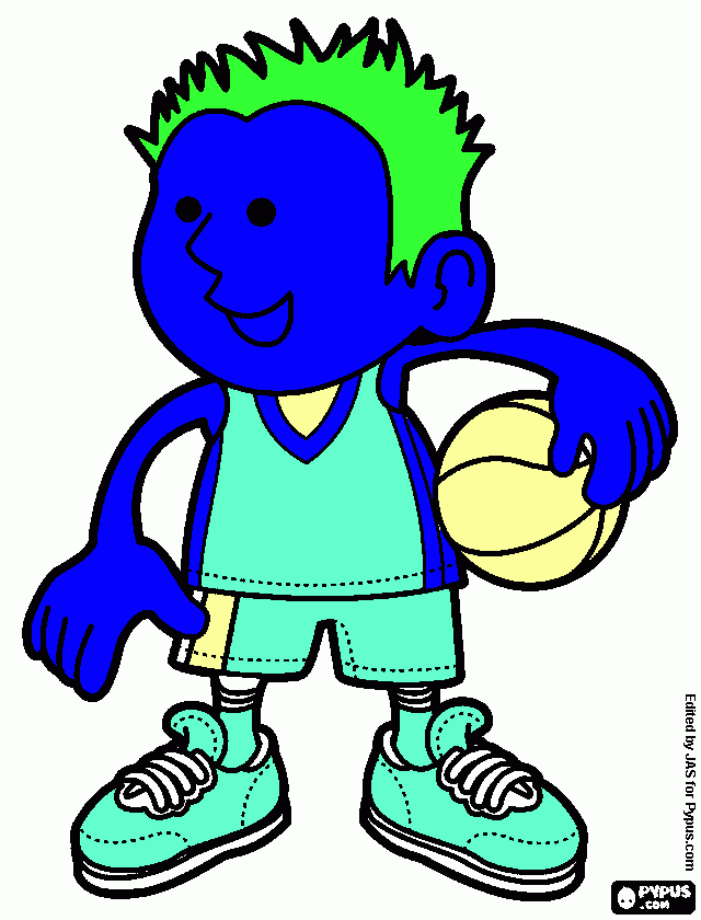 gratis malvorlagen Basketballspieler