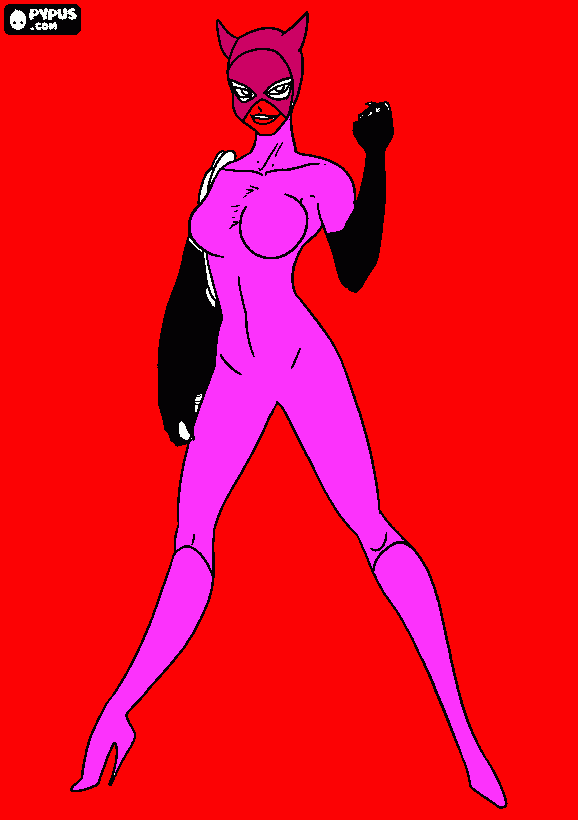 gratis malvorlagen Batgirl