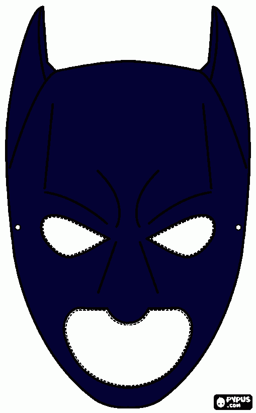 gratis malvorlagen  batmanmaske