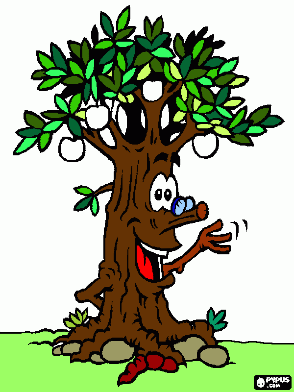 gratis malvorlagen Baum Kita
