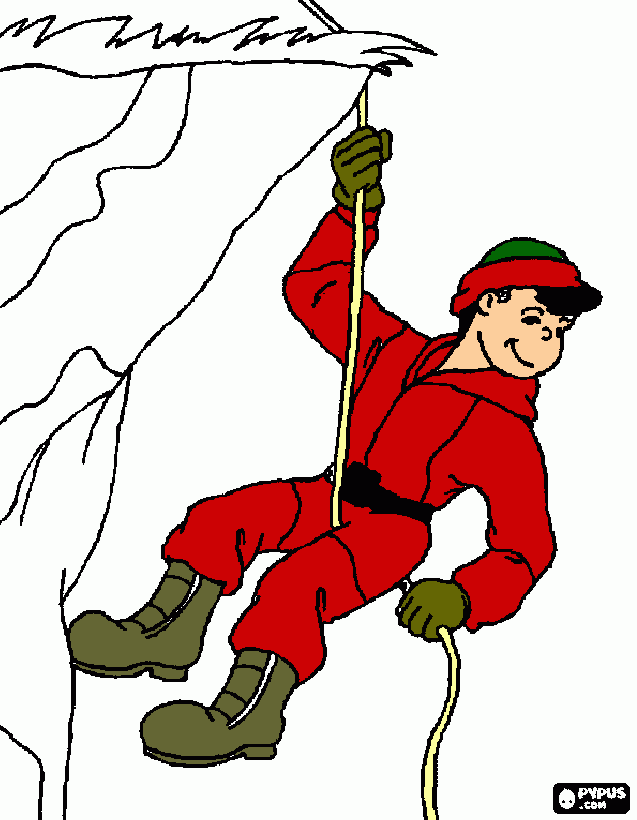 gratis malvorlagen bergsteiger