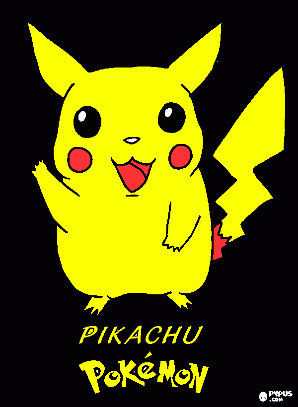 gratis malvorlagen Bild Pikachu