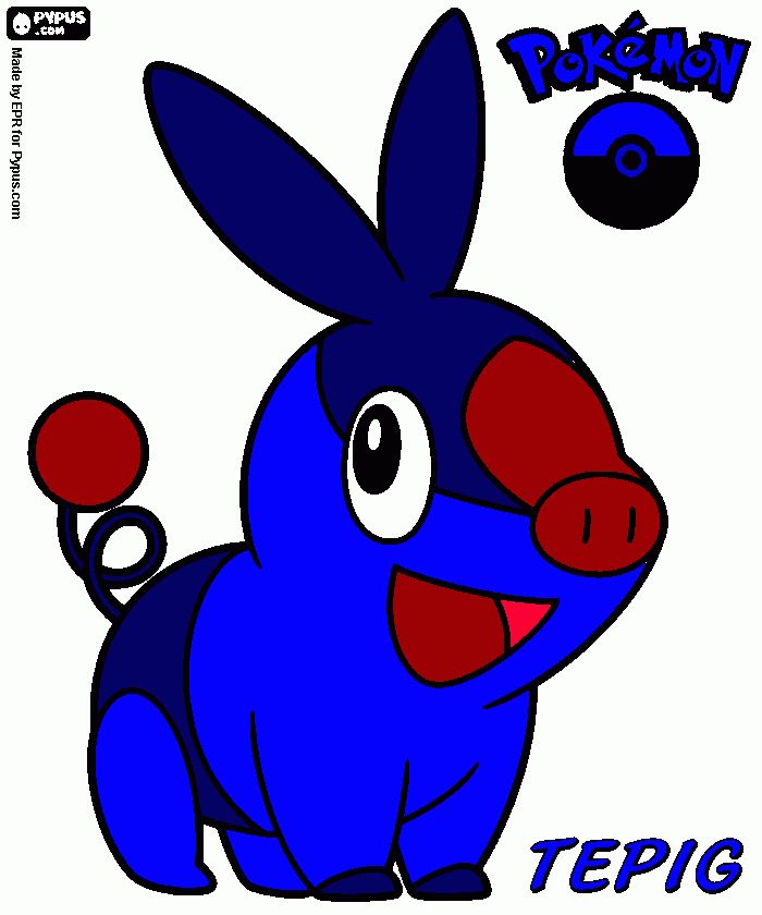 gratis malvorlagen Blue Floink