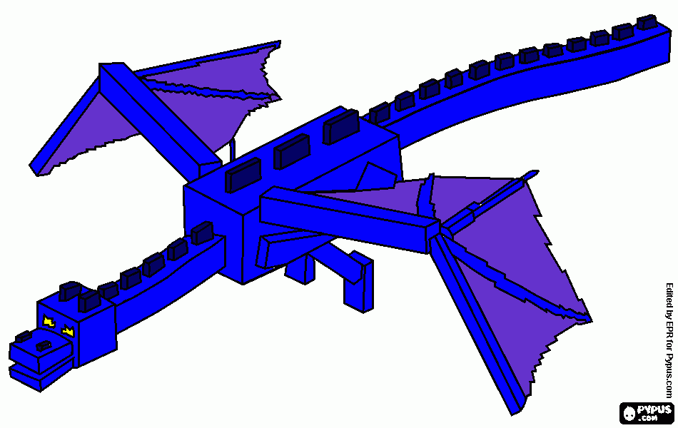 gratis malvorlagen BlueEnderdrache