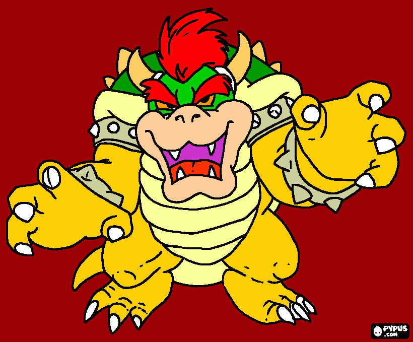 gratis malvorlagen bowser100