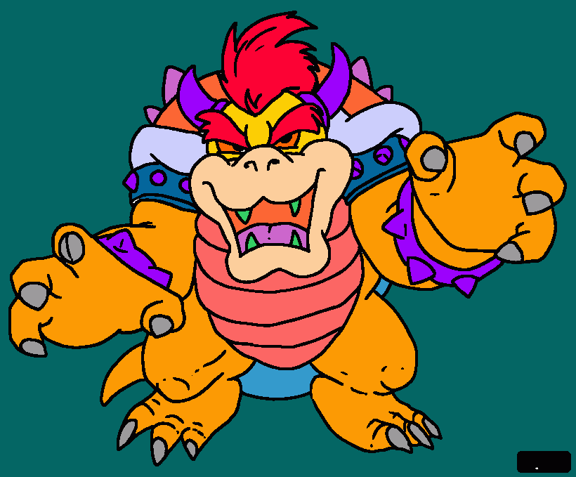 gratis malvorlagen Bowser2