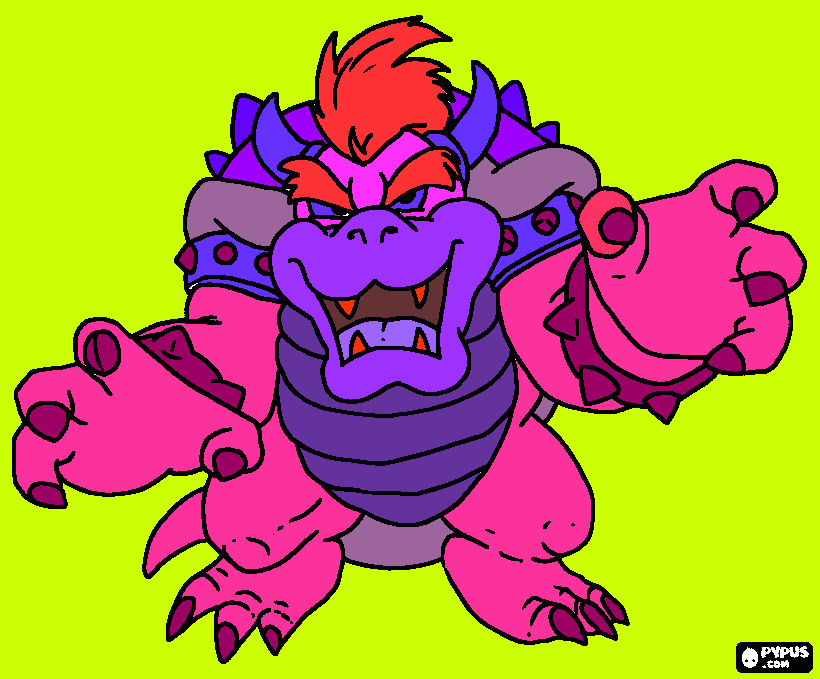 gratis malvorlagen bowser4