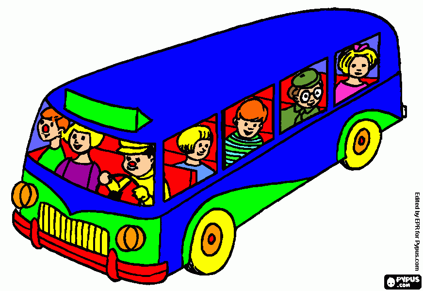 gratis malvorlagen BUS