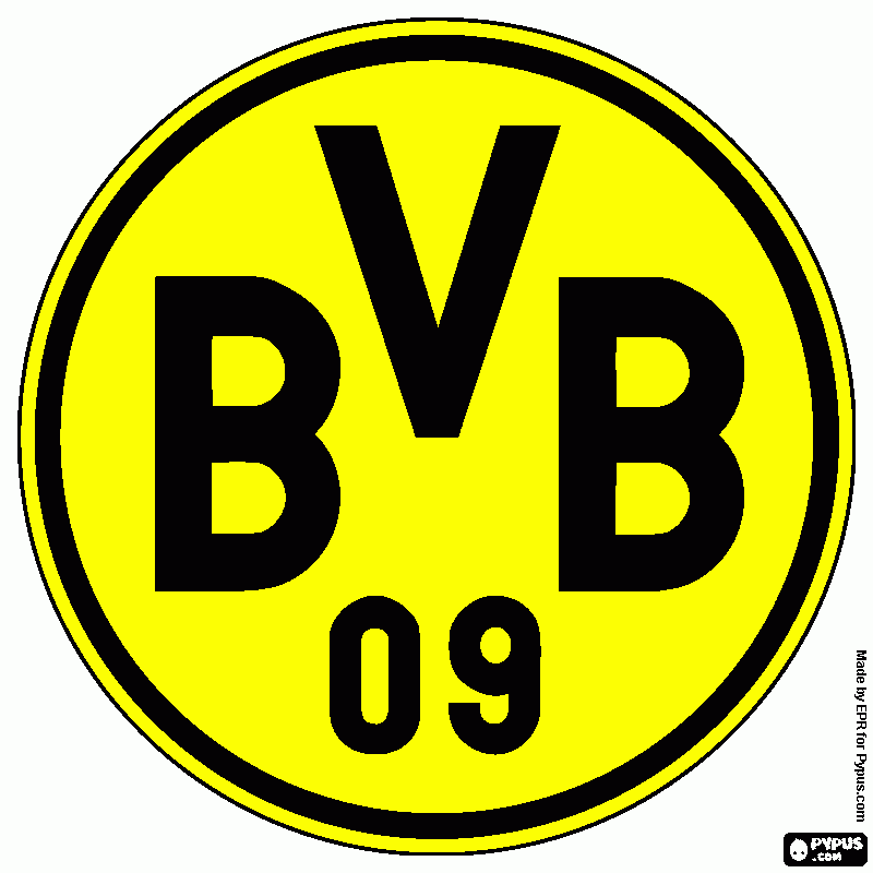 gratis malvorlagen BVB Dortmund Logo