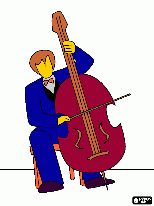 gratis malvorlagen cello
