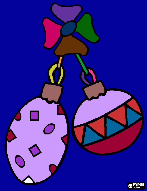 gratis malvorlagen Christbaumschmuck