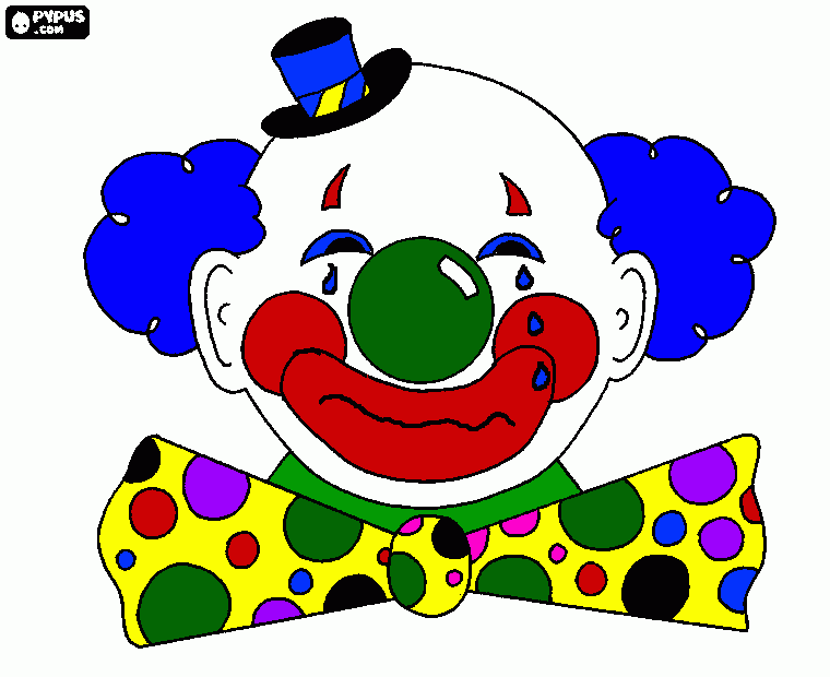 gratis malvorlagen clown traurig