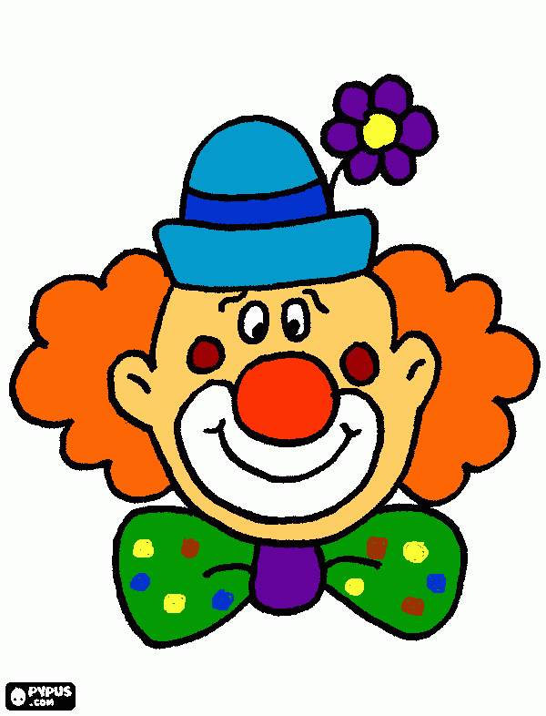 gratis malvorlagen Clown