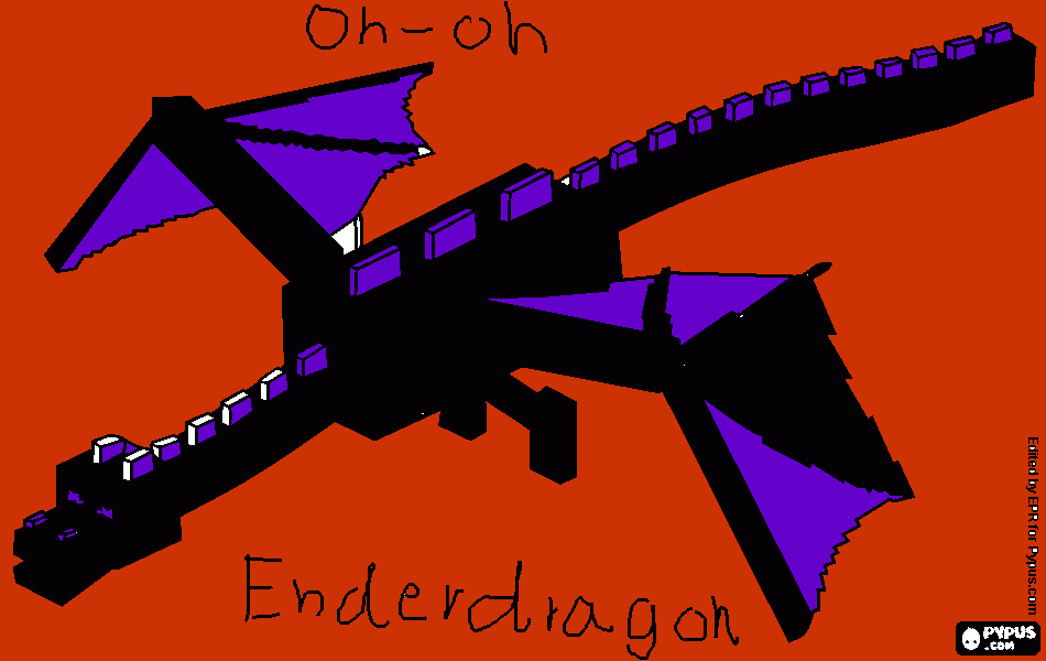 gratis malvorlagen cool enderdrache