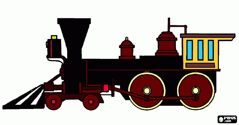gratis malvorlagen Dampflokomotive