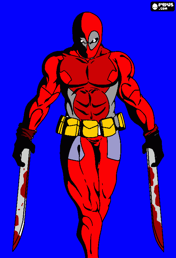 gratis malvorlagen das ist DeadPool der söldner er ist der gefäligste söldner der welt er gilt als held