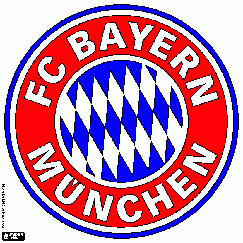 gratis malvorlagen das ist deine Lieblingsflagge von FC bayern münchen