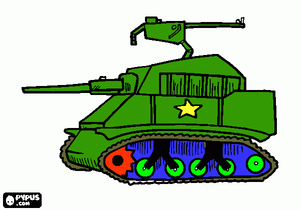 gratis malvorlagen das ist ein panzer