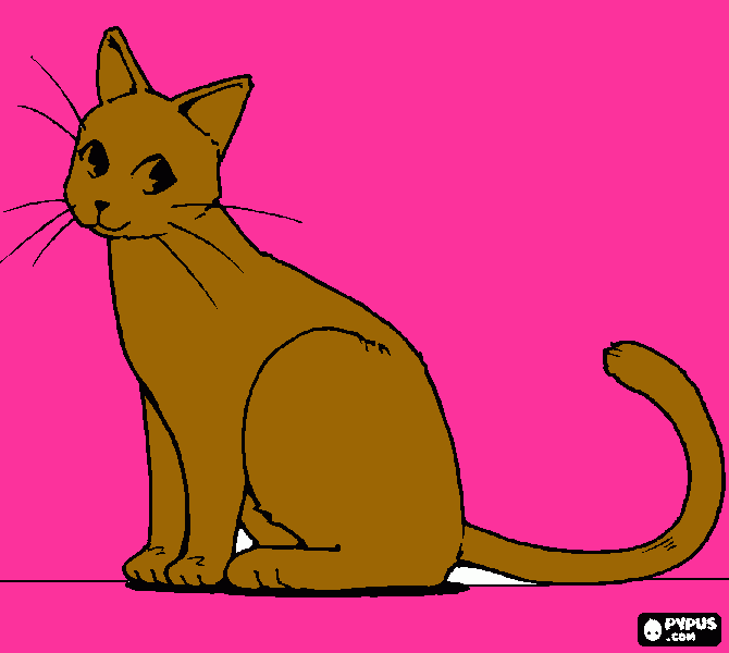 gratis malvorlagen Das ist unsere Katze