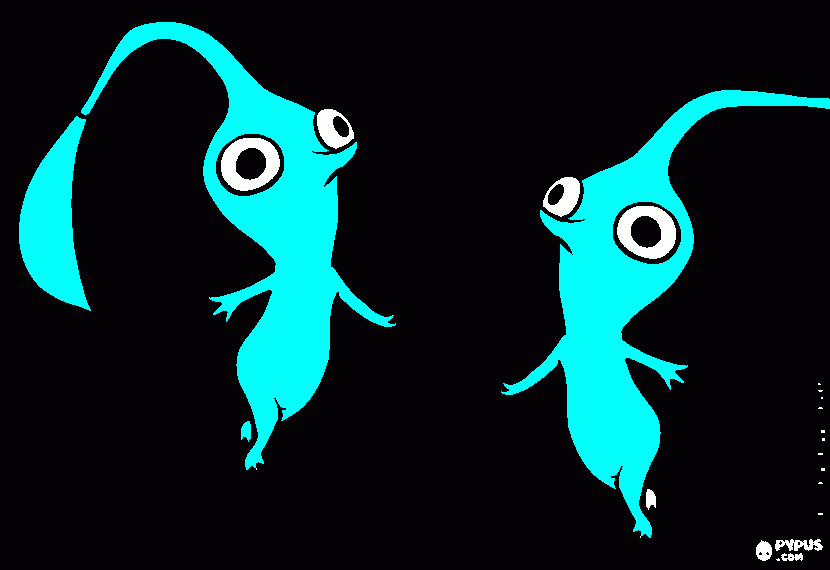 gratis malvorlagen DAS SELTSAME WESEN PIKMIN