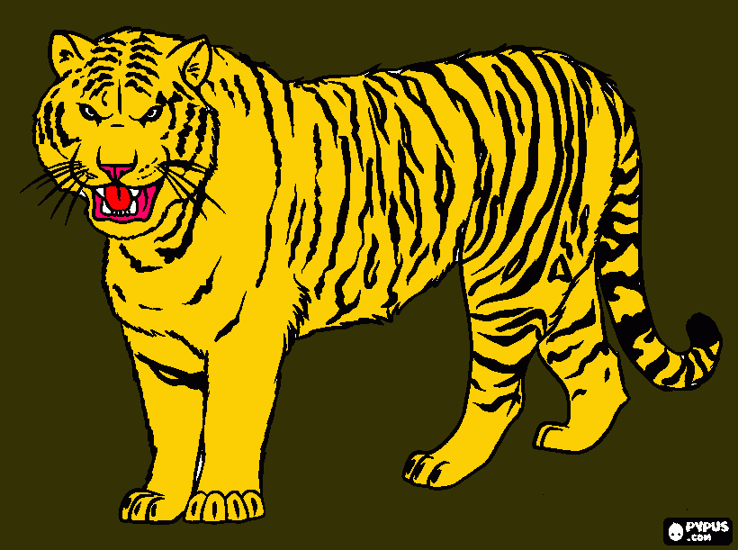 gratis malvorlagen das tiger bild ist für mami