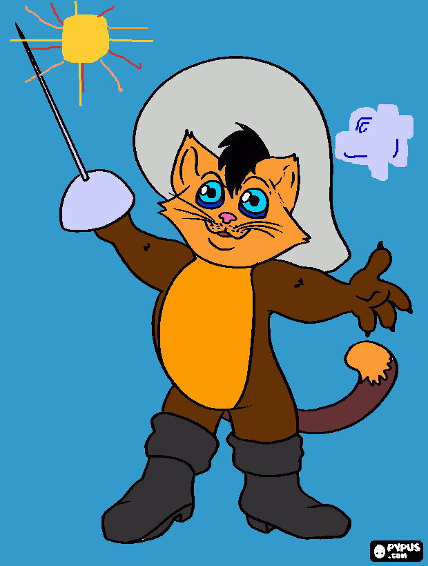 gratis malvorlagen Der Gestiefelte Kater