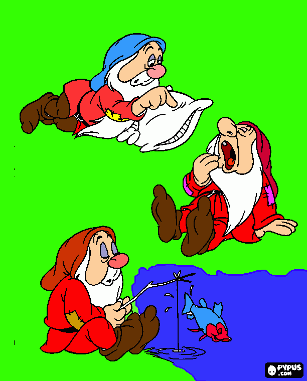 gratis malvorlagen Die 7 Zwerge