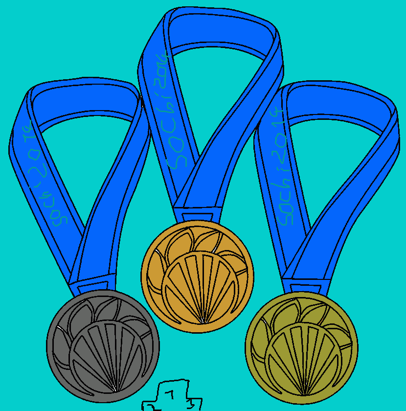 gratis malvorlagen Die olympia-medaille