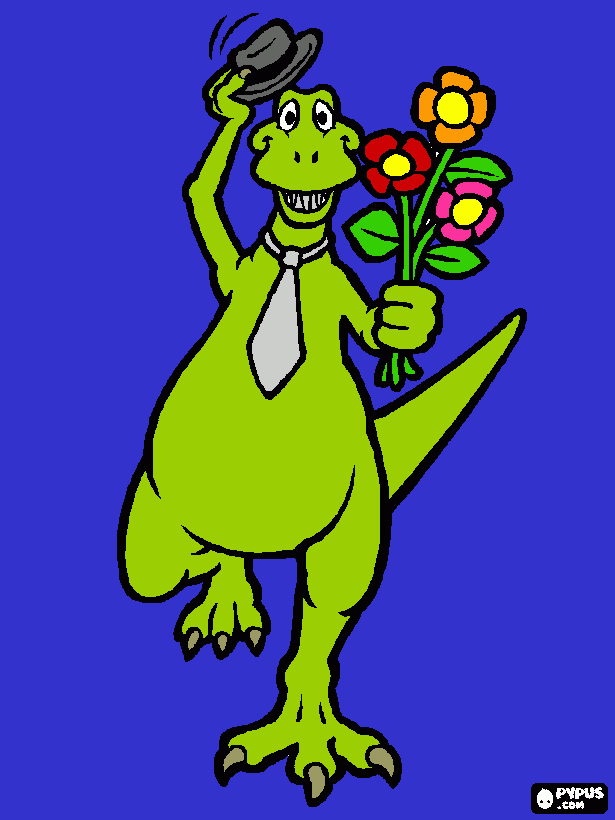 gratis malvorlagen Dino-Grüsse