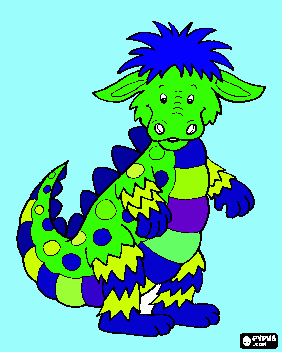 gratis malvorlagen Dino Moritz