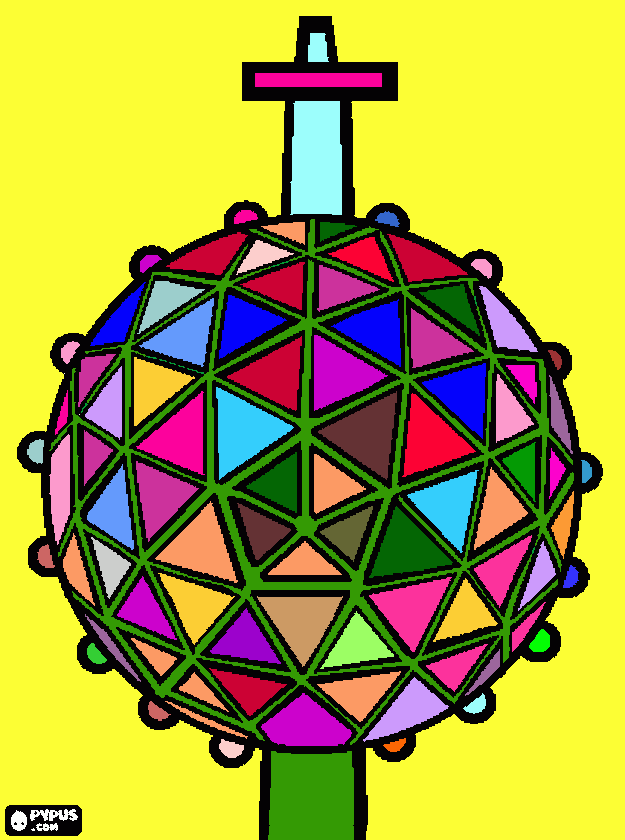 gratis malvorlagen Discokugel
