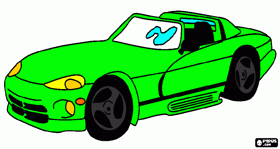 gratis malvorlagen Dodge Viper