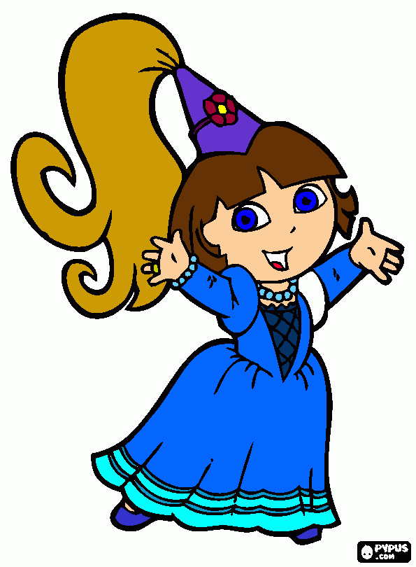 gratis malvorlagen Dora