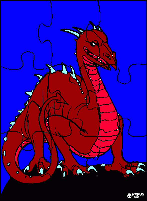 gratis malvorlagen Drache