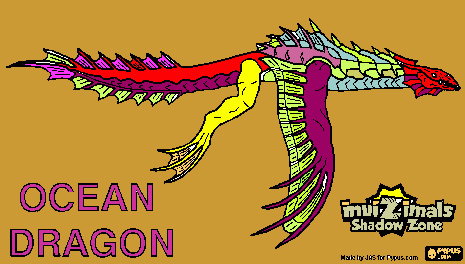 gratis malvorlagen Drachen-Bild