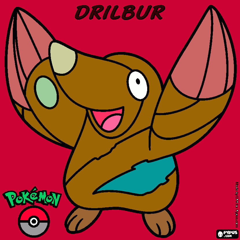 gratis malvorlagen Drilbur
