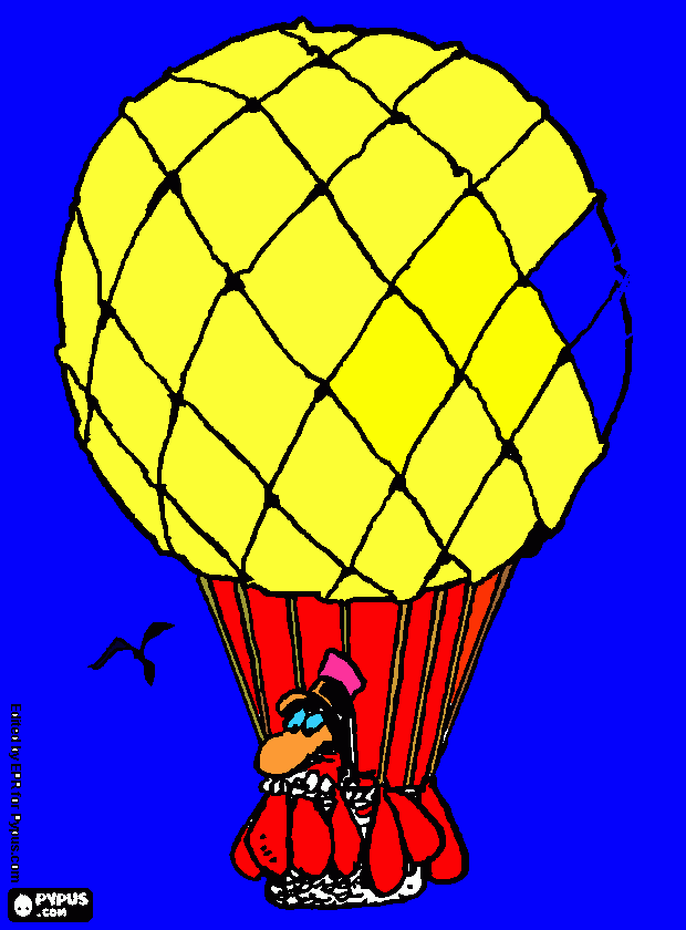 gratis malvorlagen Ein Ballon von Hannah...