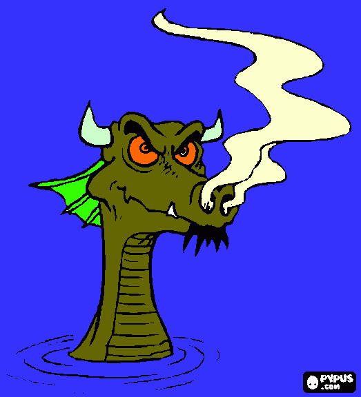 gratis malvorlagen ein gefährlicher Drache