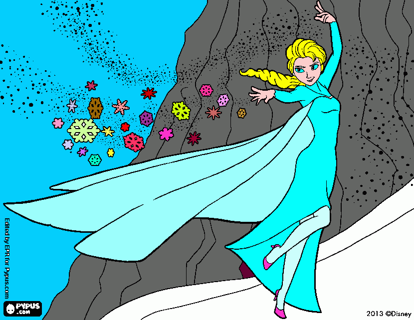 gratis malvorlagen Elsa