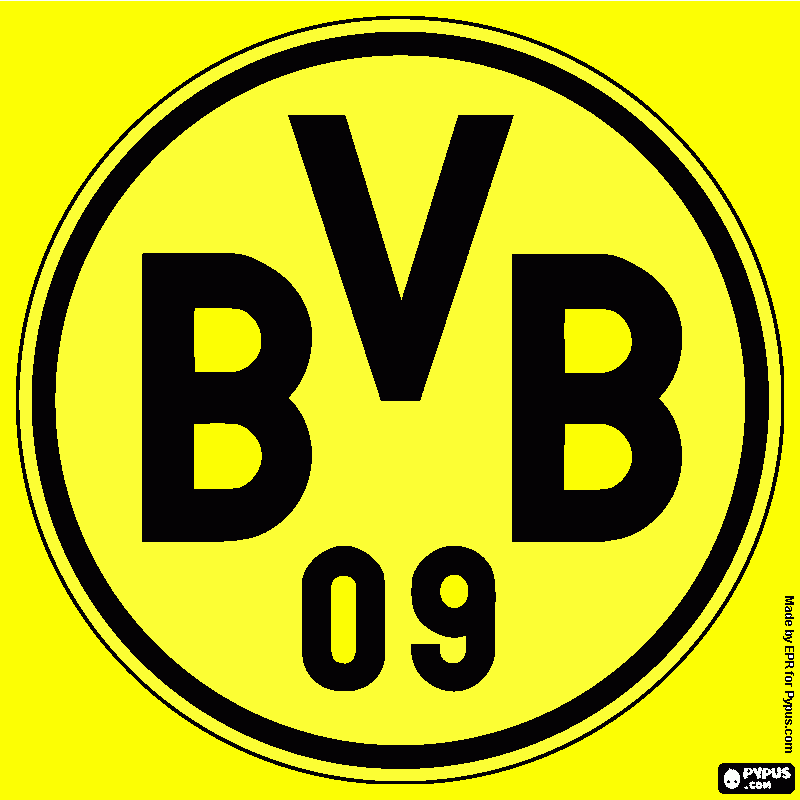gratis malvorlagen Emblem BVB