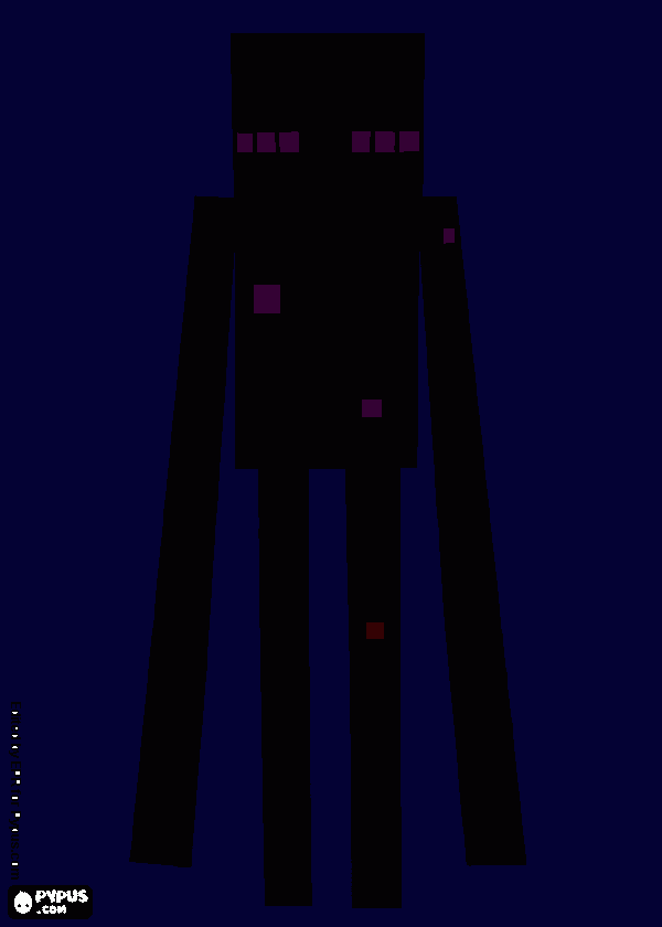 gratis malvorlagen Enderman !