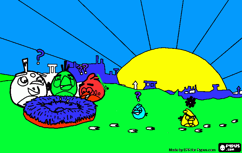 gratis malvorlagen Ennios Angry Birds